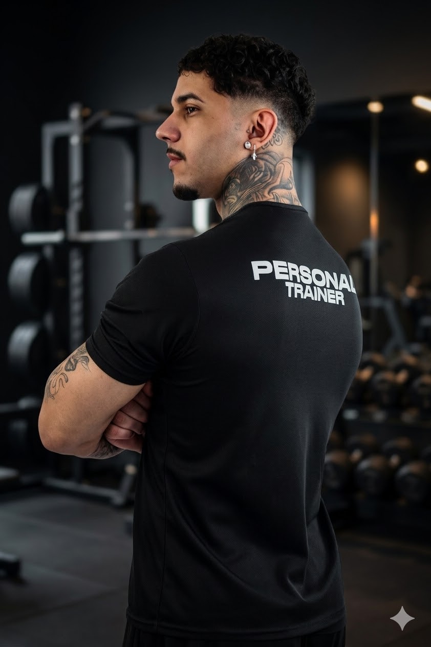 Treino intenso na academia